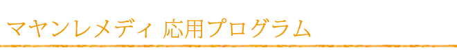 MAYAN REMEDY マヤンレメディ 応用プログラム